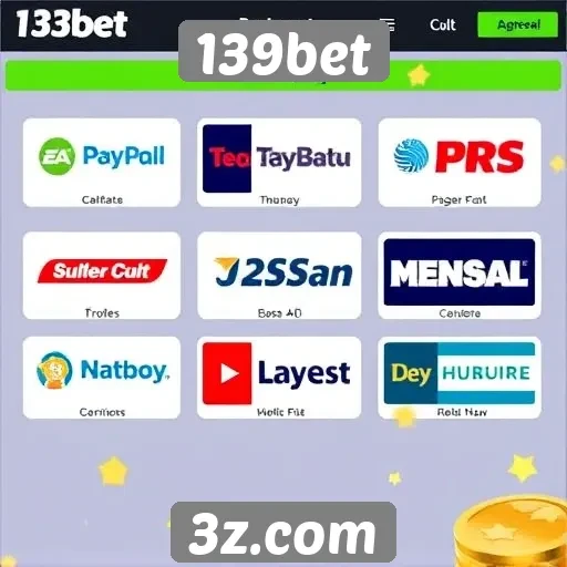 Métodos de pagamento aceitos no 139bet